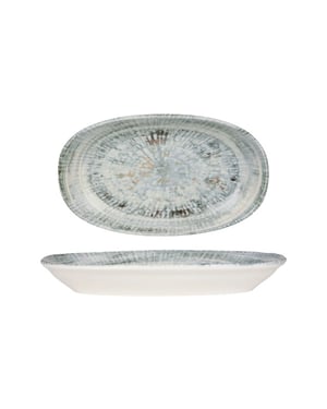 Bonna Serveerschaal odette porselein 24x14 cm set van 2