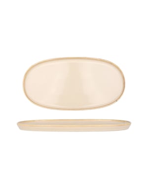Bonna Serveerschaal sand hygge porselein 30 cm set van 2
