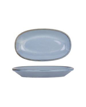 Bonna Serveerschaal sky hygge porselein 19x11 cm set van 2