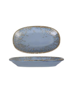 Bonna Serveerschaal sky snell porselein 24x14 cm set van 2