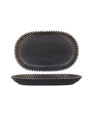 ID Fine Serveerschaal reckless porselein 28 cm set van 2