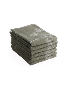 DoubleDry Luxe keukenhanddoeken set 6 stuks 50x50 cm 100% katoen hoge