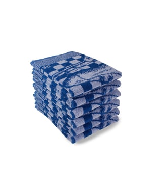 DoubleDry Luxe keukenhanddoeken set 6 stuks 50x50 cm 100% katoen hoge