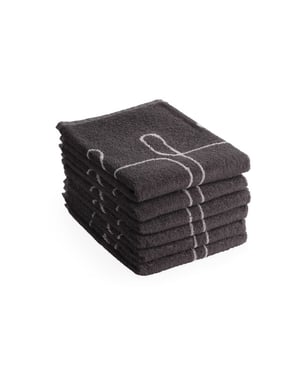 DoubleDry Luxe keukenhanddoeken set 6 stuks 50x50 cm 100% katoen hoge