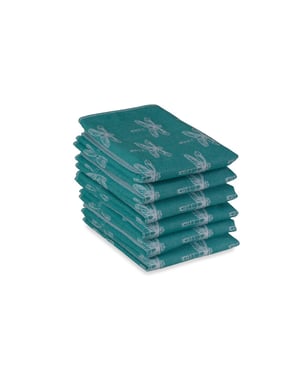DoubleDry Luxe theedoeken set 6 stuks 50x70 cm 100% katoen hoge
