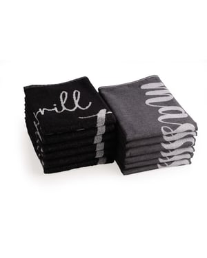 DoubleDry Theedoeken en keukendoeken set 12 stuks 100% katoen hoge