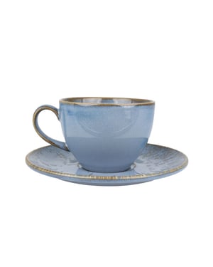 Bonna Thee kopjes & schotel sky snell porselein set van 6