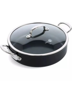 Greenpan Barcelona pro hapjespan met glasdeksel, 30cm