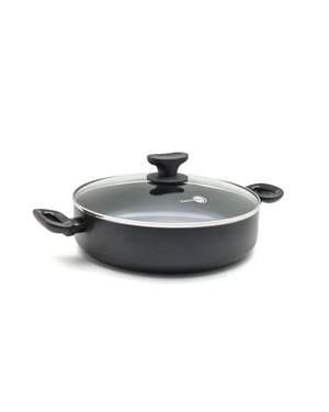 Greenpan Torino keramische hapjespan 28 cm met glazen deksel