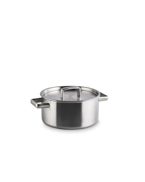 Habonne King kookpan 22 cm rvs met deksel