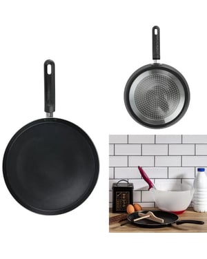 WDMT Zwarte pannenkoekenpan ø 26 cm pfas vrij zwart
