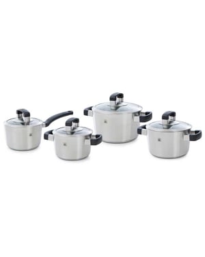 BK Cookware Bk conical cool glas pannenset 4 delig met glazen deksels