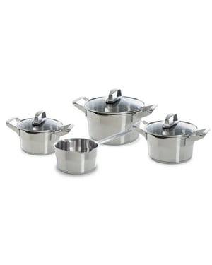 BK Cookware Bk premium+ pannenset 4 delig rvs veilig afgietsysteem