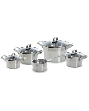 BK Cookware Bk premium+ pannenset 5 delig rvs veilig afgietsysteem