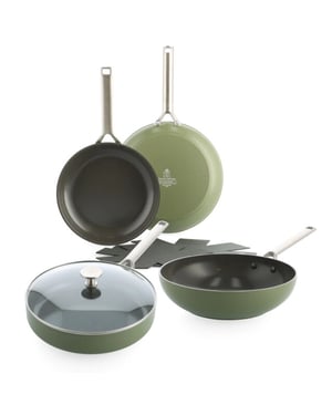BK Cookware Bk sublime keramische pannenset olive green 4-delig