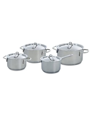 BK Cookware Bk profiline kookpannenset 4 delig rvs
