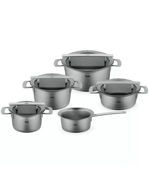 Fissler Phi collection pannenset met glasdeksels, 5-delig