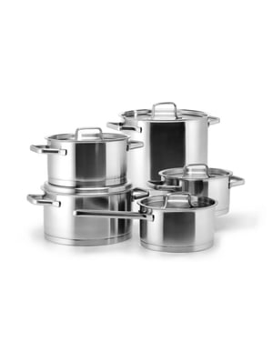 Habonne Robust kookpannenset 5-delig rvs