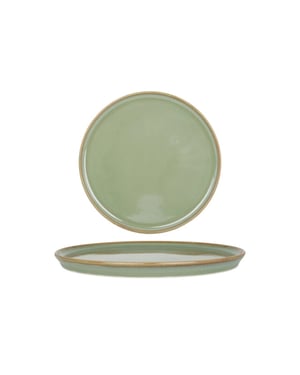 Bonna Dessertbord sage hygge porselein 22 cm set van 6