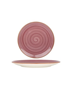 Bonna Dinerbord aura blackberry porselein 27 cm set van 6