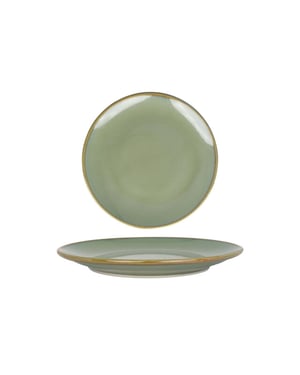 Bonna Dinerbord sage hygge porselein 25 cm set van 6