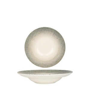Bonna Pastabord sway porselein 27 cm (450cc) set van 2