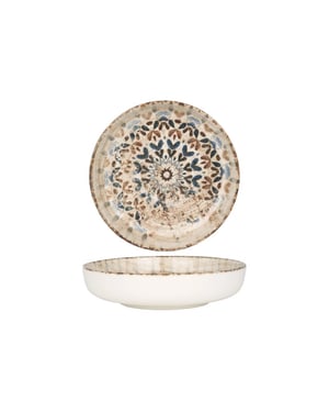 Rinart Diepbord aztec porselein 17 cm (410cc) set van 6