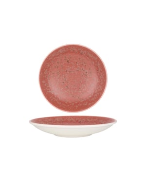 Rinart Diepbord rosa porselein 25 cm (900cc) set van 6