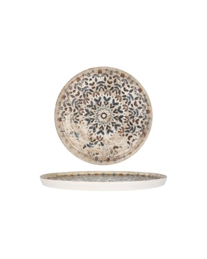Rinart Dinerbord aztec porselein 26 cm set van 6