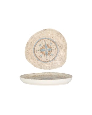 Rinart Dinerbord celest porselein 26 cm set van 6