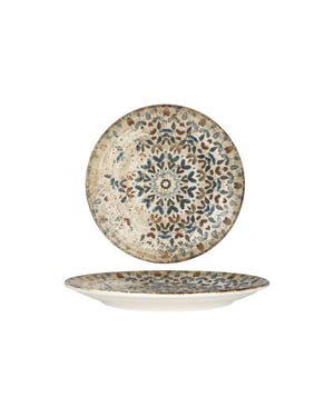 Rinart Dinerbord aztec porselein 27 cm set van 6
