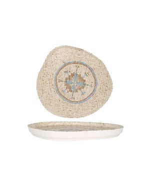 Rinart Dinerbord celest porselein 30 cm set van 6