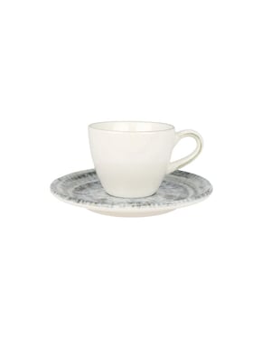 Bonna Espresso kopjes & schotel odette porselein set van 6