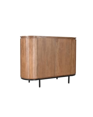 Livingfurn dressoir noor natural 115cm mangohout / gecoat staal