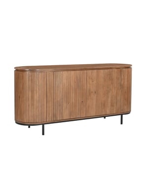 Livingfurn dressoir noor natural 170cm mangohout / gecoat staal