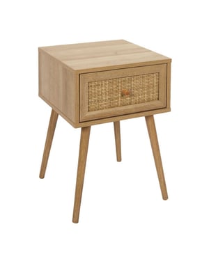 Home Deco Factory 4goodz bali nachtkastje vierkant met lade 39x39x55 cm bohemian