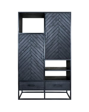 Home67 Kast roan visgraat mangohout 180 x 110 cm