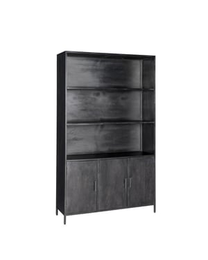 Livingfurn kabinetkast kala 40x120x200 mangohout en gecoat staal