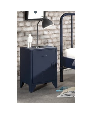 Lucevi bronxx bed 90 x 200 cm blue denim bronxx nachttafel blue denim