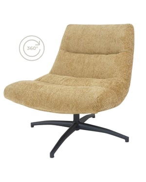 Home67 Fauteuil quinn musterd