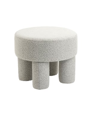 Multifurn Poef demi bouclé