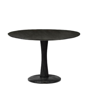 Brix zwarte eetkamertafel vivian 120cm moderne eettafel van mangohout
