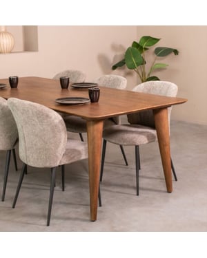 Label51 Eetkamertafel fly nature mangohout 190x100 cm