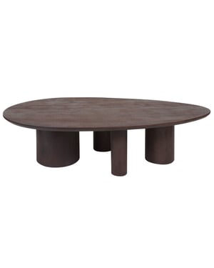 Home67 Salontafel amir 140 x 80 cm espresso mangohout