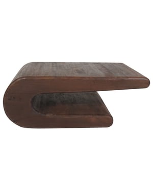 Home67 Salontafel maan espresso mangohout 110 x 60 cm
