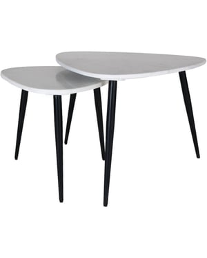 Home67 Salontafel milou marmer set van 2 groot