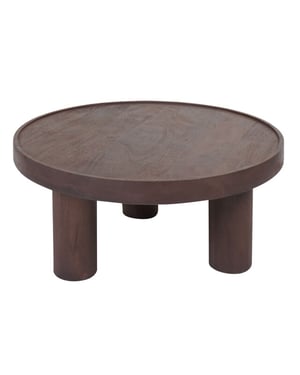 Home67 Salontafel tias ø70 cm espresso mangohout