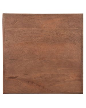 Home67 Tafelblad horeca espresso mangohout 70 x 70 cm