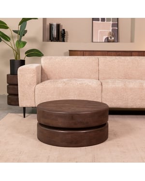 Label51 Salontafel milly espresso mangohout 70 cm