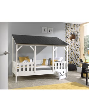 Lucevi housebed 03 huisbed 90 x 200 cm dak lattenbodem kader 17 latten 90